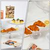 Dessert Tray Party Exquisite Fruit Base Food Decorative Crystal Glass Snack Plate