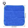 1 pcs Double-sided Plush Cotton     Cleaning Towel Cloth with Pulling Rope Buckle(blue )
