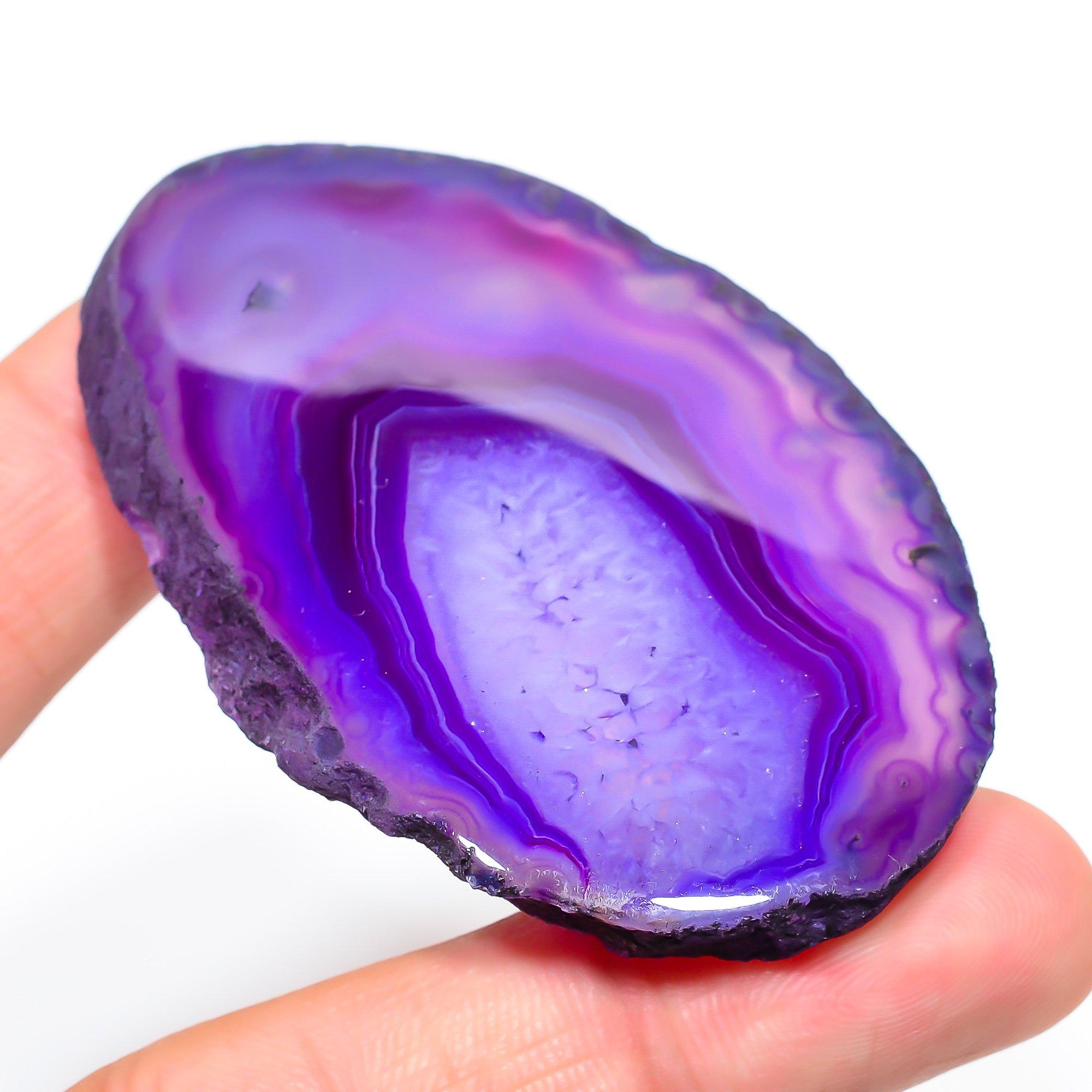 

Natural Purple Condor Agate 4.5x7cm Cabochon Fine Gemstone 227.85Cts. f5u89 фиолетовый