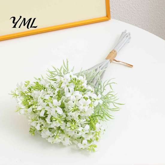 Maintenance Free Indoor Plant Decor Artificial Orange Jasmine Flowers, Realistic Murraya Paniculata Flower Bouquets, Souvenirs for Friends Flexible