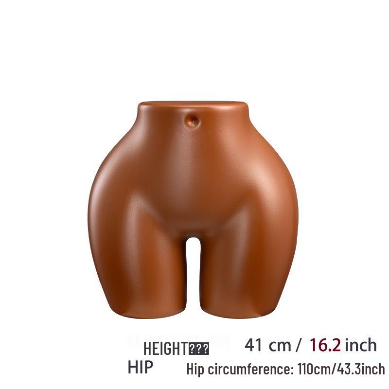 

Extra Large Brown & White Plastic Mannequin Panties for Display (Enhanced Curves)