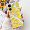 For Vivo V50 Lite V50 V2427 V2441 Elegant Floral Butterfly Phone Case For Vivo V50 V50lite 5G Soft Silicone TPU Cases