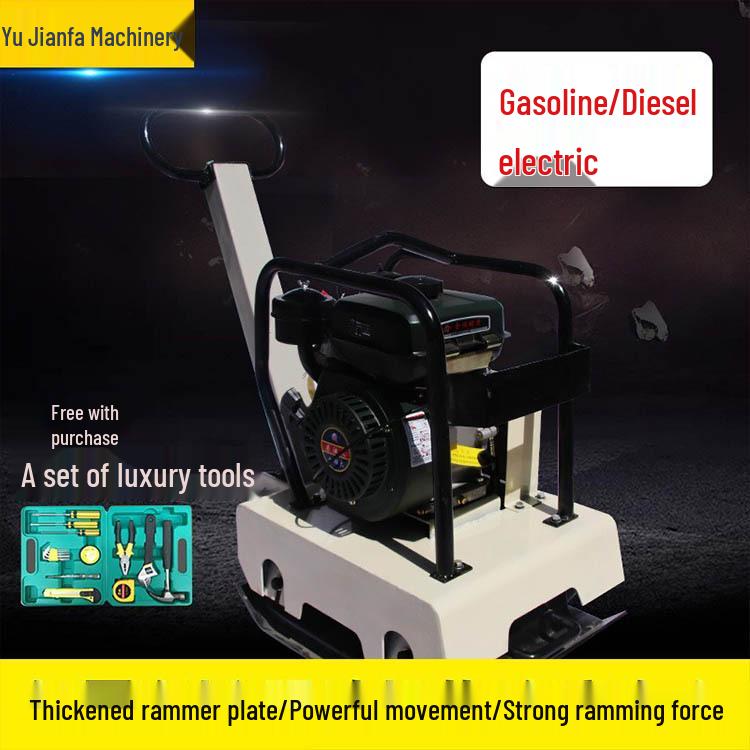 Electric & Gasoline Diesel Plate Compactor: Small Vibrating Rammer for Asphalt Pavement and Soil Compaction