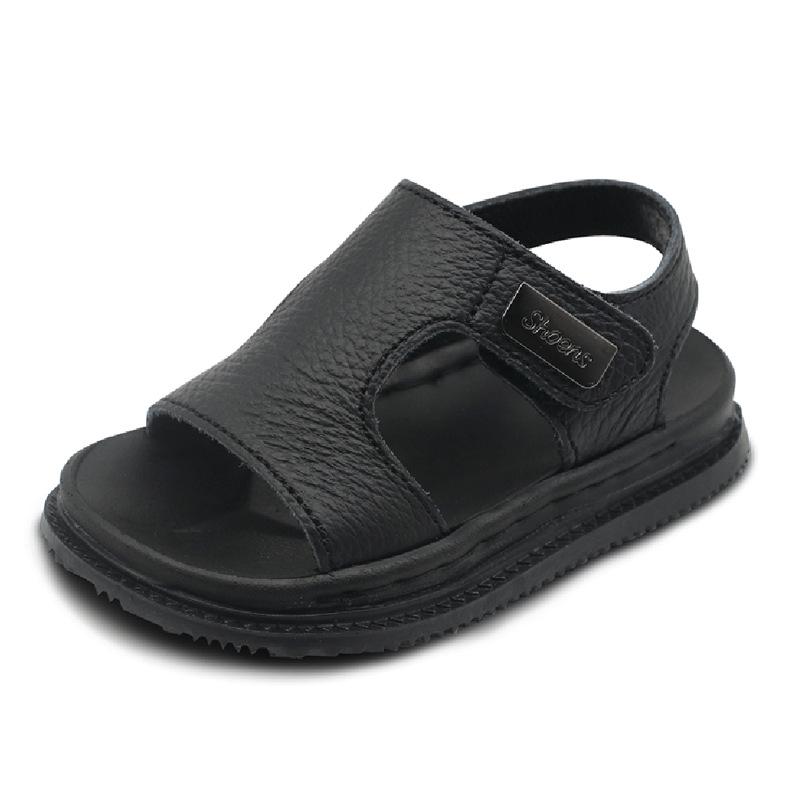 Kids' Non-Slip Soft Sole Leather Sandals for Boys & Girls 1-5 Years