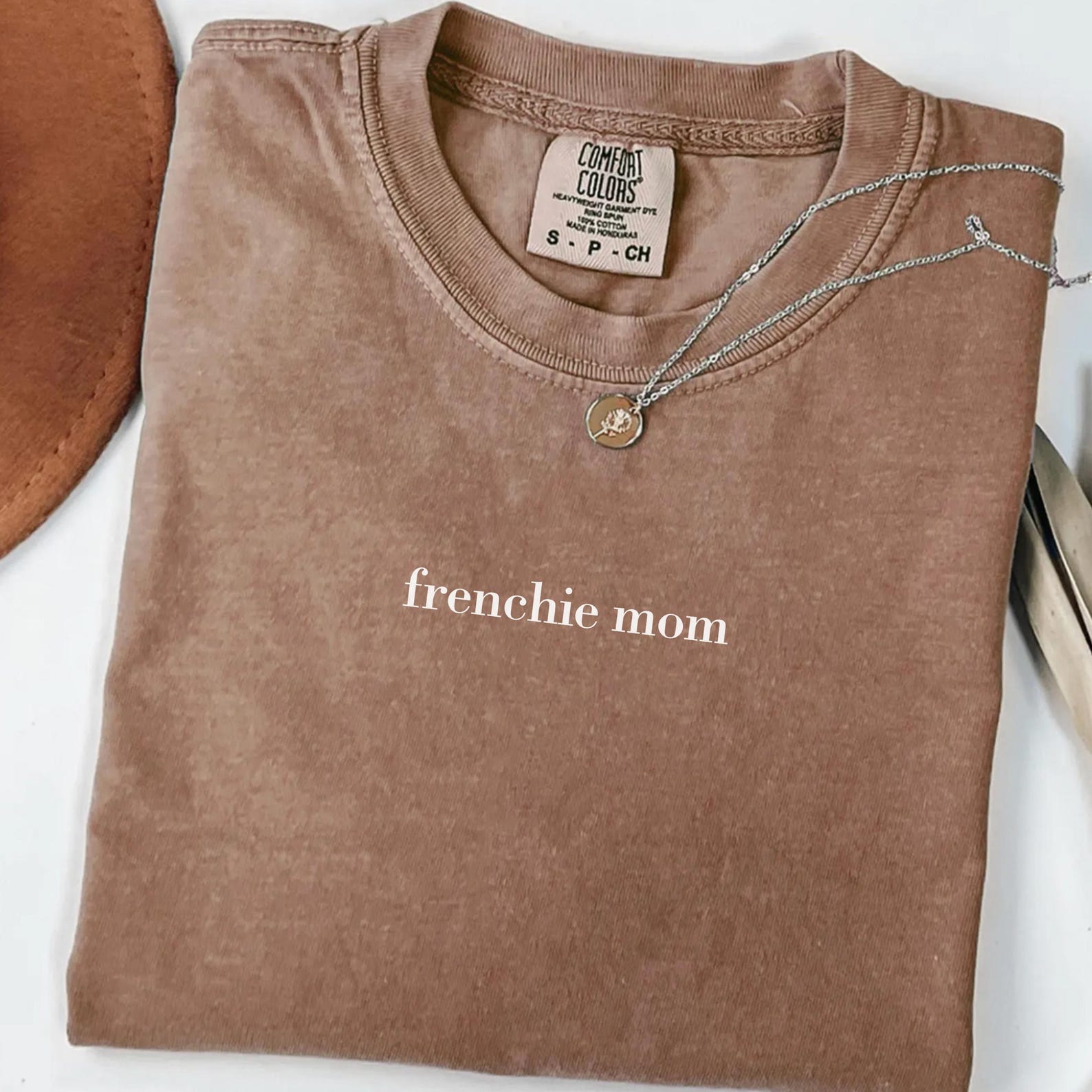 Comfort Colors French Bulldog Mom Shirt: Frenchie Dog Tee S