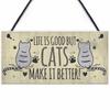 Farm Welcome Wood Funny Shed Accessories Home Decoration Cat Coop Plaque Cat Sign Toys