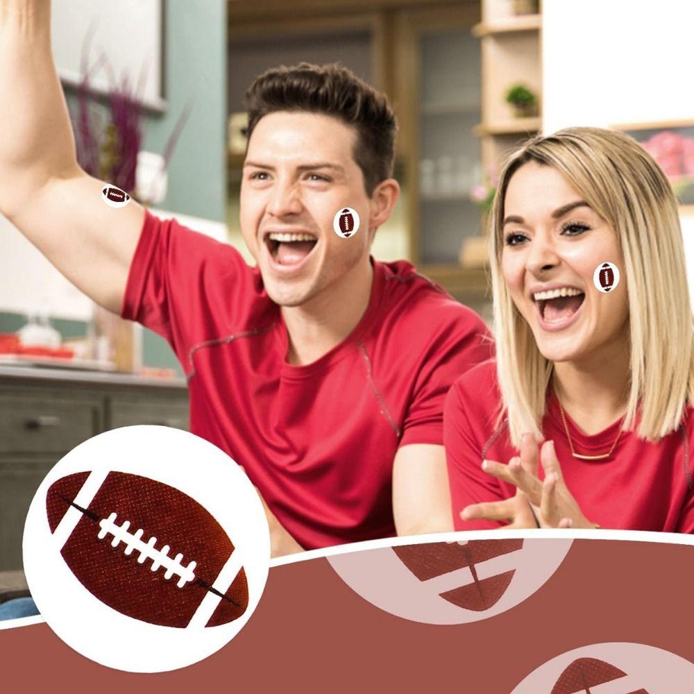 120 Stück Sport-Thema Sportball-Aufkleber Fußball Gesichtskunst-Aufkleber Sport-Geburtstagsparty