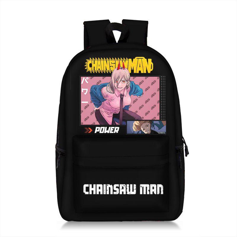 Stunning Child/adult Chainsaw Man Backpack Schoolbag Anime Bag