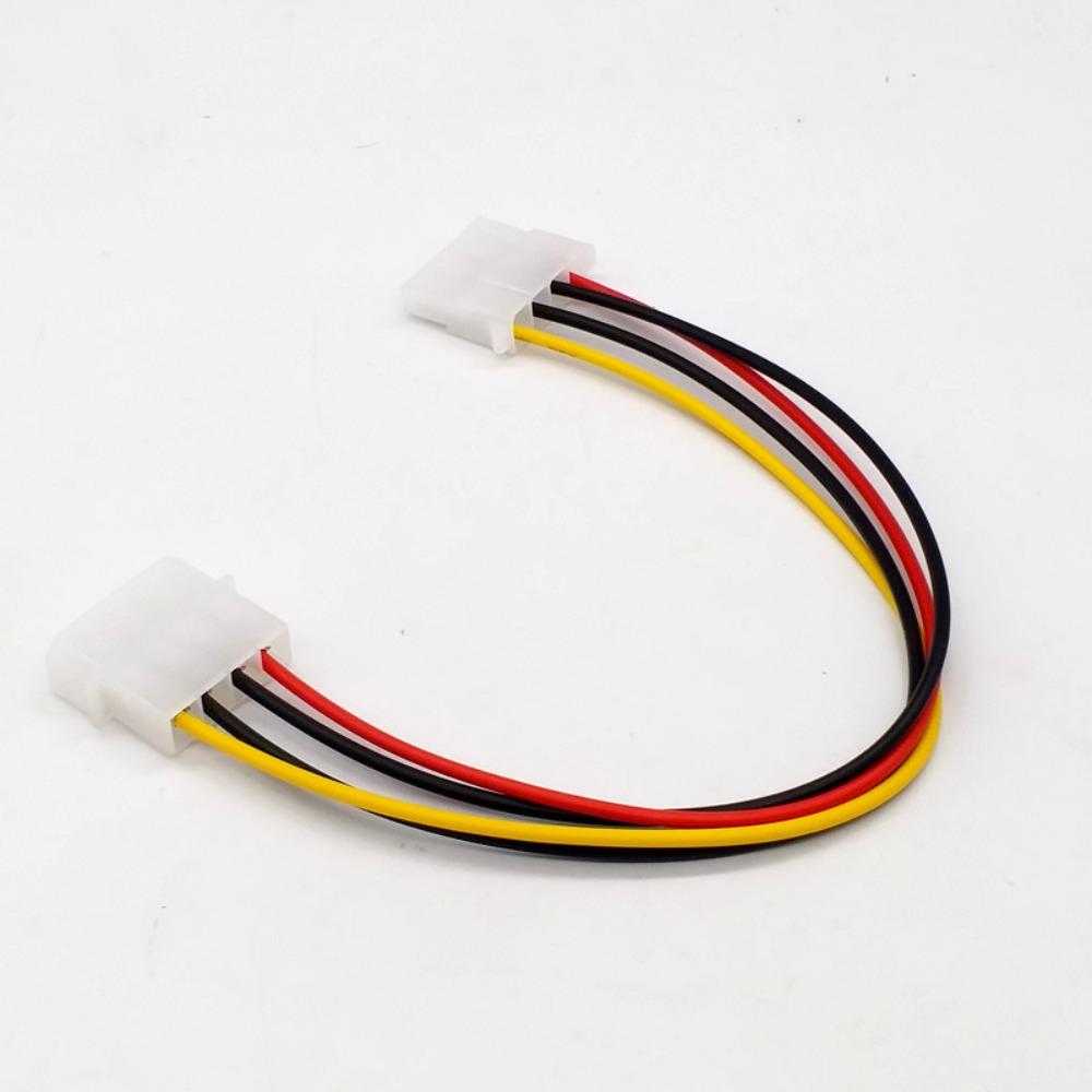 10pcs 4Pin Molex Male To Female Power Extension Cable IDE 4Pin Cord for HDD Optical Drive 20cm 30cm 50cm Power Adapter Extend Wire Stable Power Supply