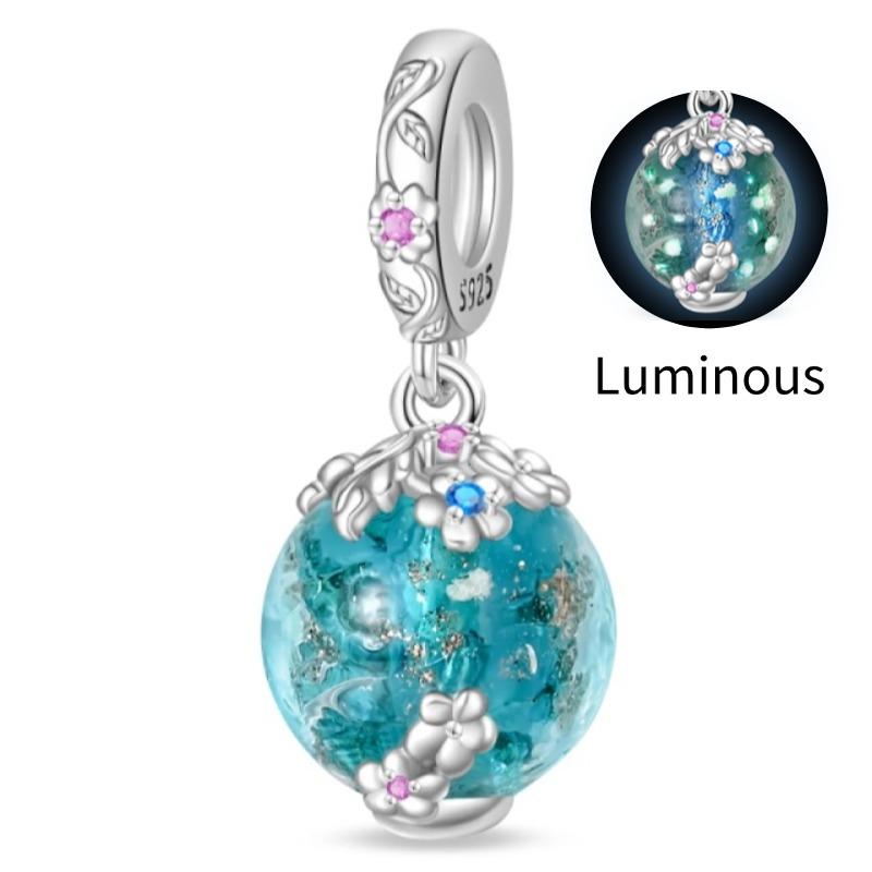 Медные Светящиеся Тычинки Декоративные Шармы Бусины Весенний Узор Подвески Совместимы С 3-миллиметровым Оригинальным Браслетом-Браслетом DIY Для Женщин Ювелирное Изделие