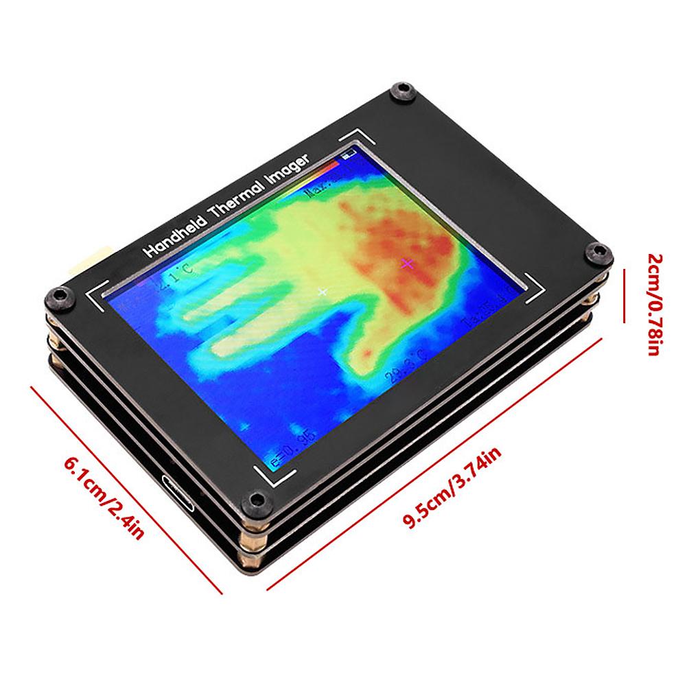 3.4 Inch Thermal Imager LCD Rechargeable Non-contact Temperature Infrared Sensor Imaging Camera Measuring Device