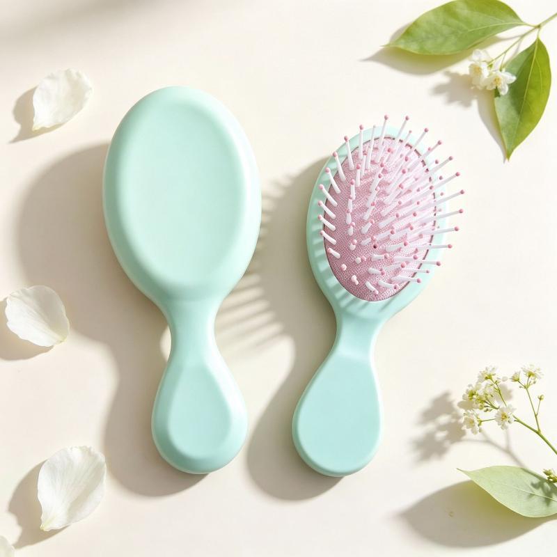 Mini Air Cushion Massage Hair Comb Soft Scalp Friendly Bristles Wet Dry Use For Daily Hair Care Travel