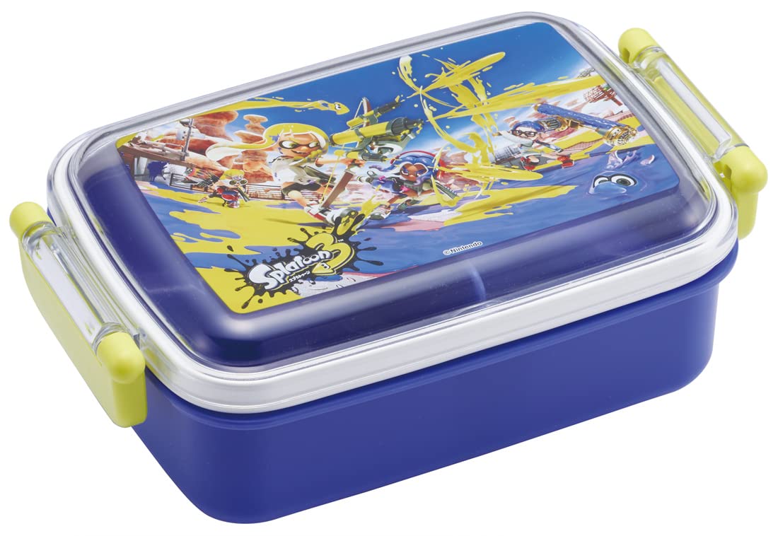 

Skater Bento with a Soft Single Made in Splatoon 3 for Boys Children s Box, 450ml, Dome-Shaped Lid, Tier, Japan, Design, (RBF3ANAG-A)