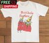 Camiseta Unisex de Algodón Blanca de Talla Completa para Hombre y Mujer con Estampado de la Banda Butthole Surfers
