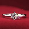 Women Clear Zircon Inlaid Wedding Bridal Engagement Party Jewelry Ring Size 6-9