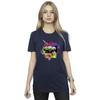 Disney Womens/Ladies Donald Duck Ear Plug Bright Cotton Boyfriend T-Shirt