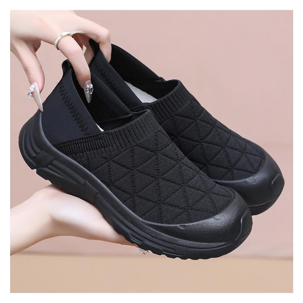 Women's Versatile Spring New Fly Woven Breathable Casual Shoes with Soft Soles That Are Not Tiring for The Feet