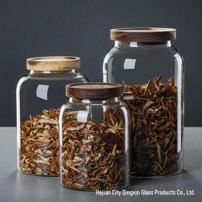 Large Capacity Sealed High Borosilicate Glass Jar for Chinese Medicine and Grains
