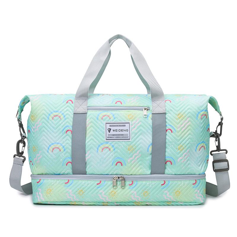 Dry and Wet Separation Yoga Mat Yoga Bag Large Capacity Fresh and Fashionable Hand-held Travel Bag Can Be Put On A Lever and Shoe Bin