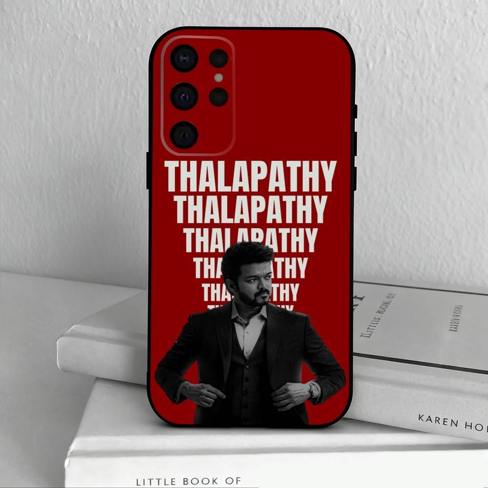 

T-ThalaPathy Actor V-Vijay-Y Phone Case For Samsung S25,S24,S21,S22,S23,S30,Ultra,S20,Plus,Others Soft Black Case Samsung S30Ultra5G