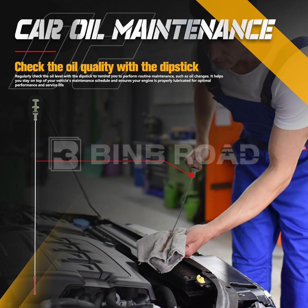 Engine Oil Fluid Dipstick 2760101872 Compatible with Mercedes-Benz C300 C350 E350 E400 GLK350