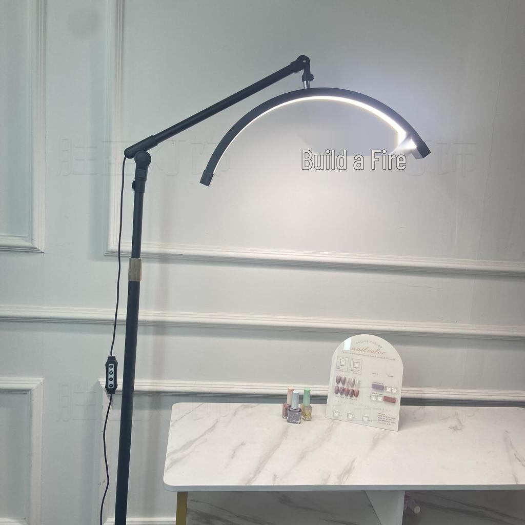 Półokrągłe światło kosmetyczne w kształcie litery U do przedłużania rzęs, makijażu permanentnego brwi i zdobienia paznokci