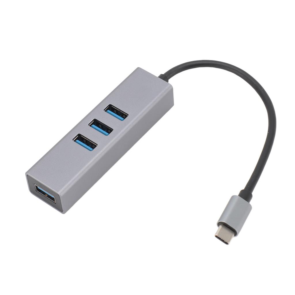 4 Port USB C Data Hub Professional Efficient High Speed 5Gbps 4xUSB3.0 USB Hub for Windows for Linux System