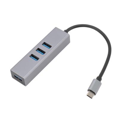 4portový USB-C datový hub Profesionální Efektivní Vysokorychlostní 5Gbps 4xUSB3.0 USB Hub pro Systém Windows pro Linux