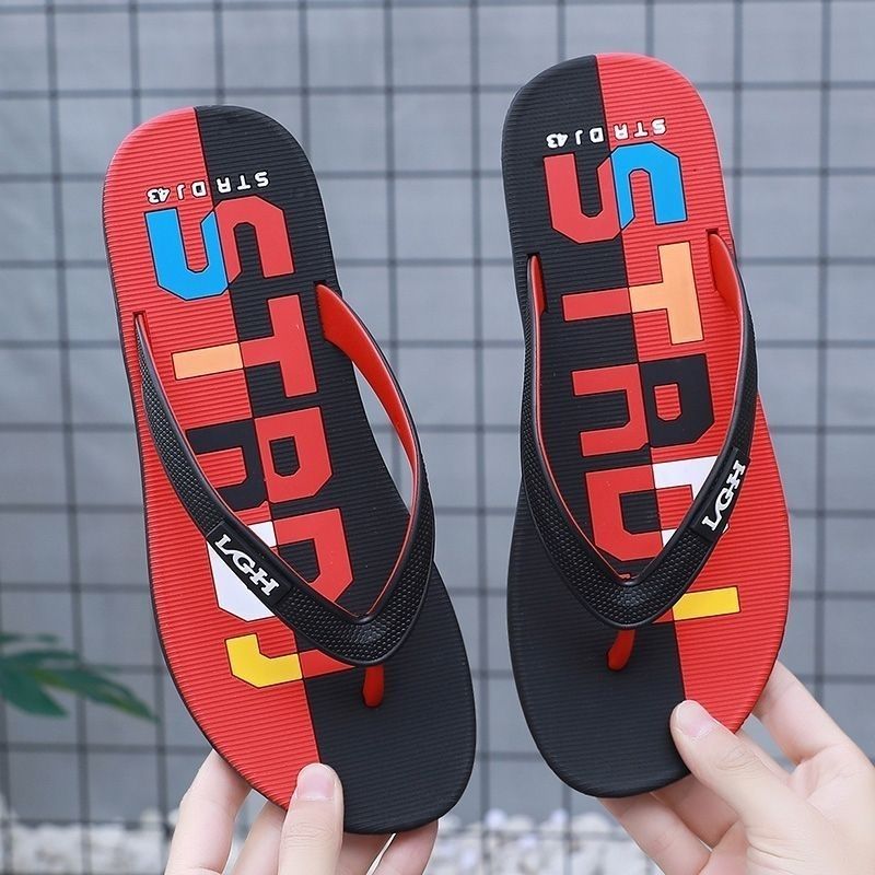 

Пляжные шлепанцы Шлепанцы Мужские тапочки для мужчин Сандалии для отдыха на открытом воздухе Модные прочные нескользящие повседневные мужские шлепанцы 40-44