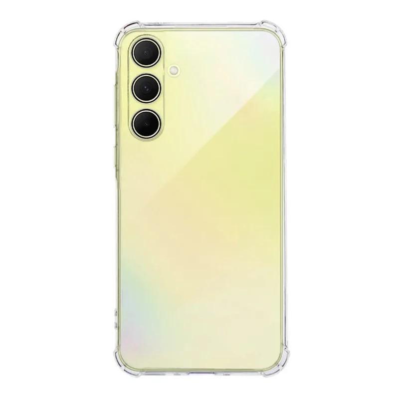 For Samsung Galaxy A35 5G TPU Case WANLONFENG WL3 Series 1.5mm Phone Cover with Tempered Glass Film