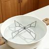 Folding Steam Rack Stainless Steel Portable Space-Steamer Stand Reversible Stable Support Heat Insulation Kitchen Accessories