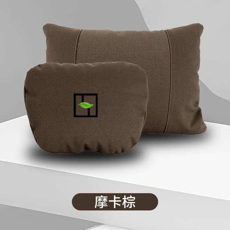 For Geely Zeekr 7X 001/007/X/009 Headrest Neck Pillow Lumbar Support Suede Four Seasons Protective Comfortable Waist Cushion