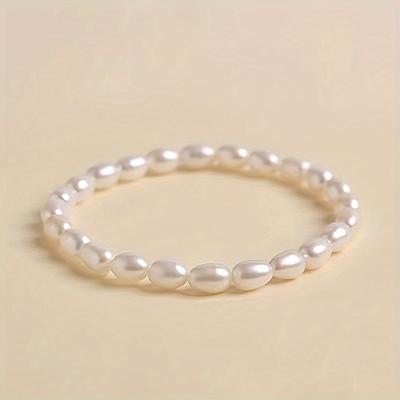 Fashion Pearl Bracelet - Made of White Cream Pearls, Unique Bracelet for Daily Wear, Friendship Accessory