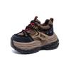 2 Frühjahr Neu Innere Höhenerhöhung und Farbpolitur Retro Sport und Freizeit Vielseitige Damenschuhe Kleine Plateau-Schuhe Damen