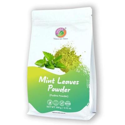 Saipro Mint Leaves Powder 100 Gm, Natural Dry Mint Pudina Powder For Beverages, Mocktail, , Fruit Salads | No Artificial Flavours