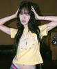 Eontaiteulseoul Untitle Steri Round Crop Short Sleeve Yellow