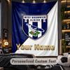 TapestryWest Bromwich Albion FC Custom Name Text Personalized Wall Hanging Tapestry Home Wall Decor