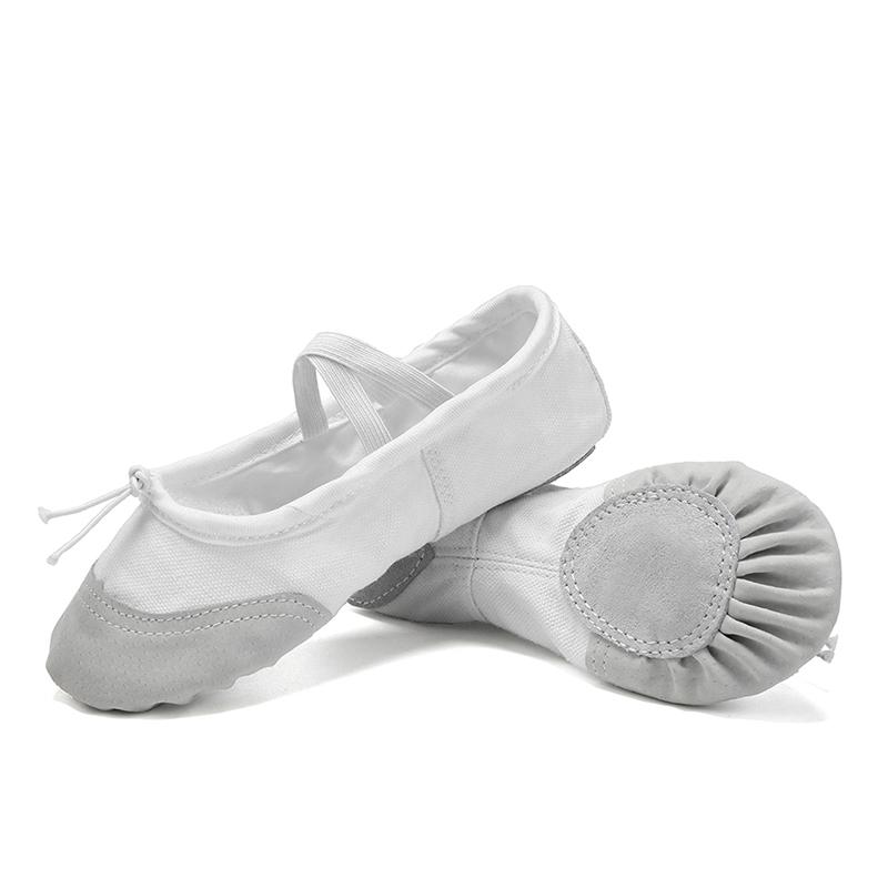 Girls Ballet Dance Shoes Adult Soft Canvas Dance Shoes Women Ballerina Practice Shoes