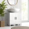 Bathroom Under Sink Cabinet For Basin Without Or With Pedestal High Gloss White
