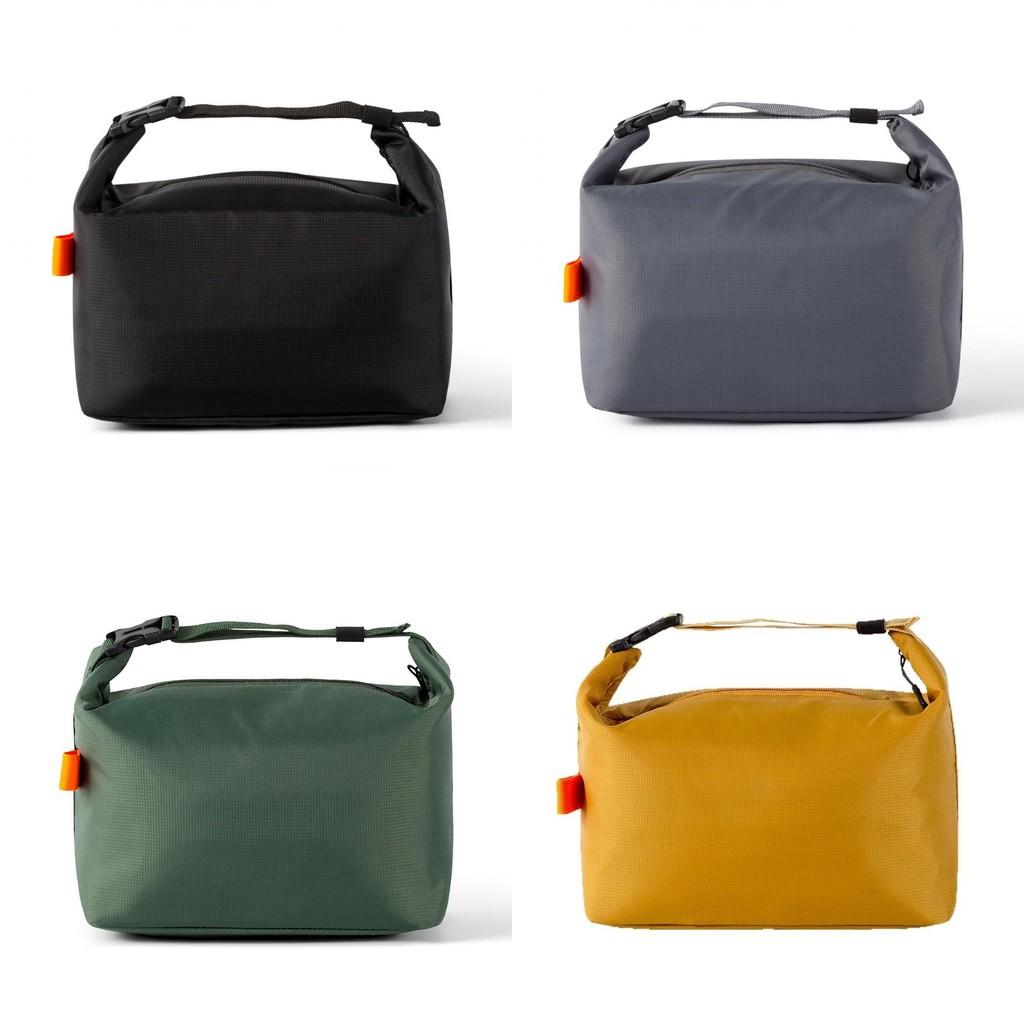 Solid Large Color Capacity Handbag Oil Proof Lunch Box Bag Insulated Gift Bags