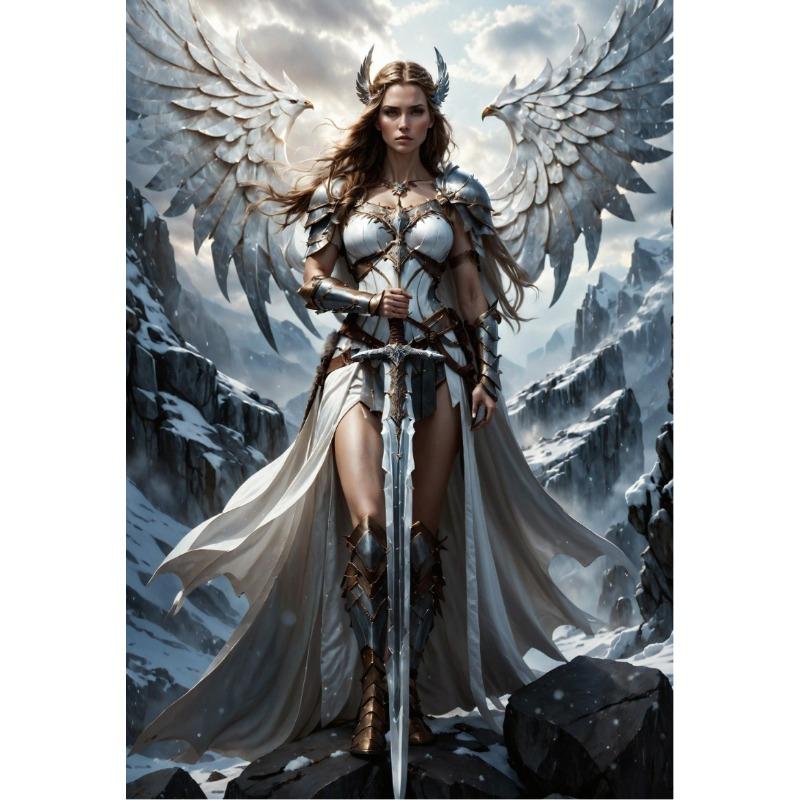 

Стражи Небес Золотые Крылья Женщины Архангелы Фэнтези Арт Постер Холст Картины Настенное Искусство Картинки Домашний Декор 21cm×30cm NoFrame