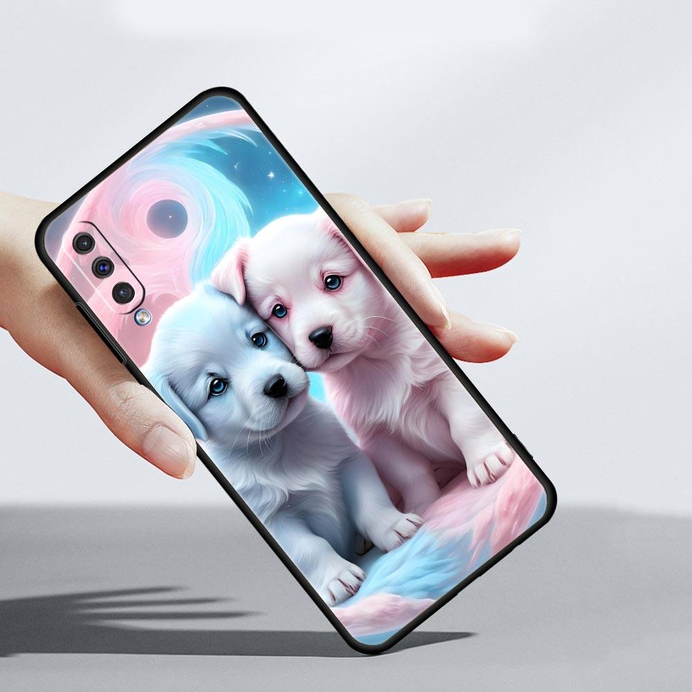 Cute Little Dog Phone Case for Samsung Galaxy A56 A36 A26 A16 A34 A24 A42 A22 A20 A12 A40 A30 A10 5G Soft TPU Cover Shell Fundas