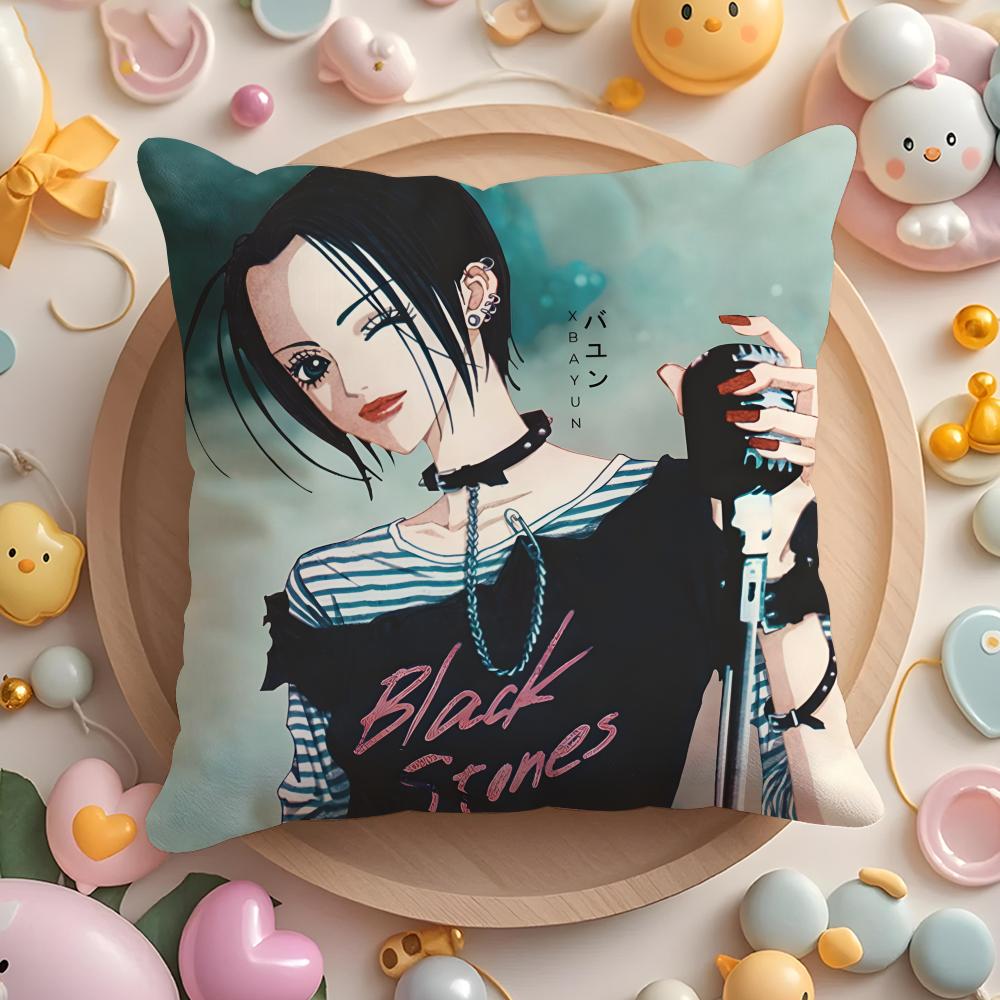 Anime N-N-NANA Cushion Cover Home & Car Multi-Scene Pillow Cover - Reversible, Soft & Durable for Daily Use