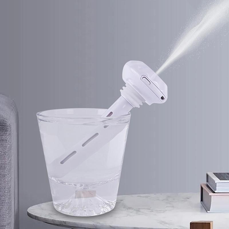 USB Luftbefeuchter LED Lampe Nebelbereiter für Zuhause Auto Tragbarer Mini Luftbefeuchter Ultraschall Aroma Anion Diffusor Luftreiniger