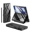 Samsung Z FOLD7 Folding Mobile Phone Case Z Fold7 Pen Slot Leather Case Flip Glass Protective Cover
