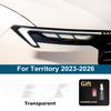 High-Gloss Car Headlight Protective Film For Ford Territory Equator Sport Smoke Black Pre Cut TPU PPF Anti-Scratch Vinyl Wrap