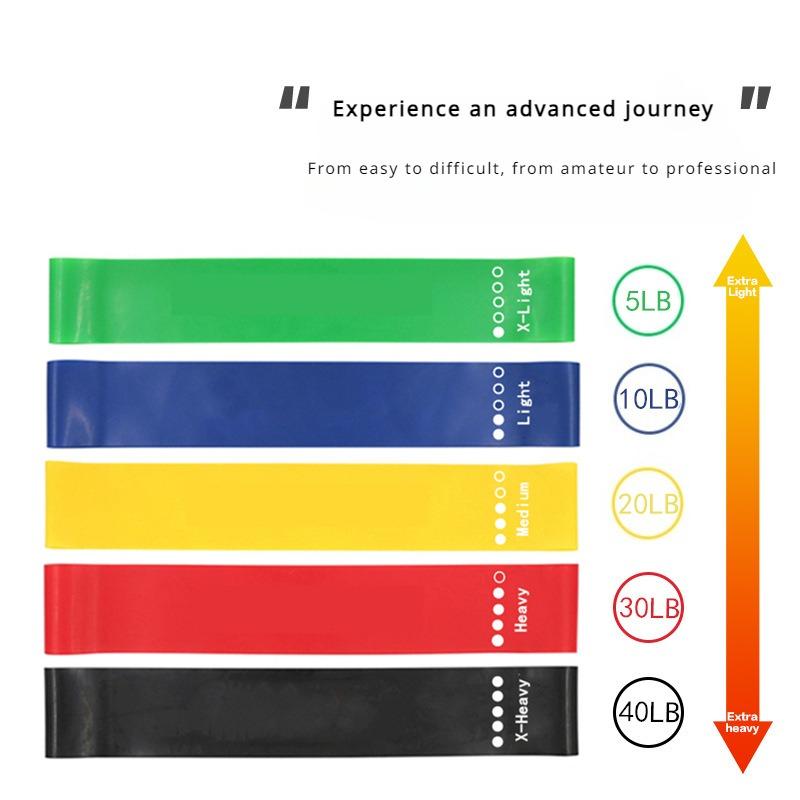 Lightweight Fitness Workout Equipment Rubber Resistance Bands Yoga Gym Elastic Gum Strength Pilates Crossfit Women Weight Athletic