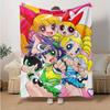 1pc Powerpuff Girls Adventure Flannel Blanket Soft Warm Throw Blanket for Bedroom Living Room Bed Travel Camping Picnic Gift. M07220177