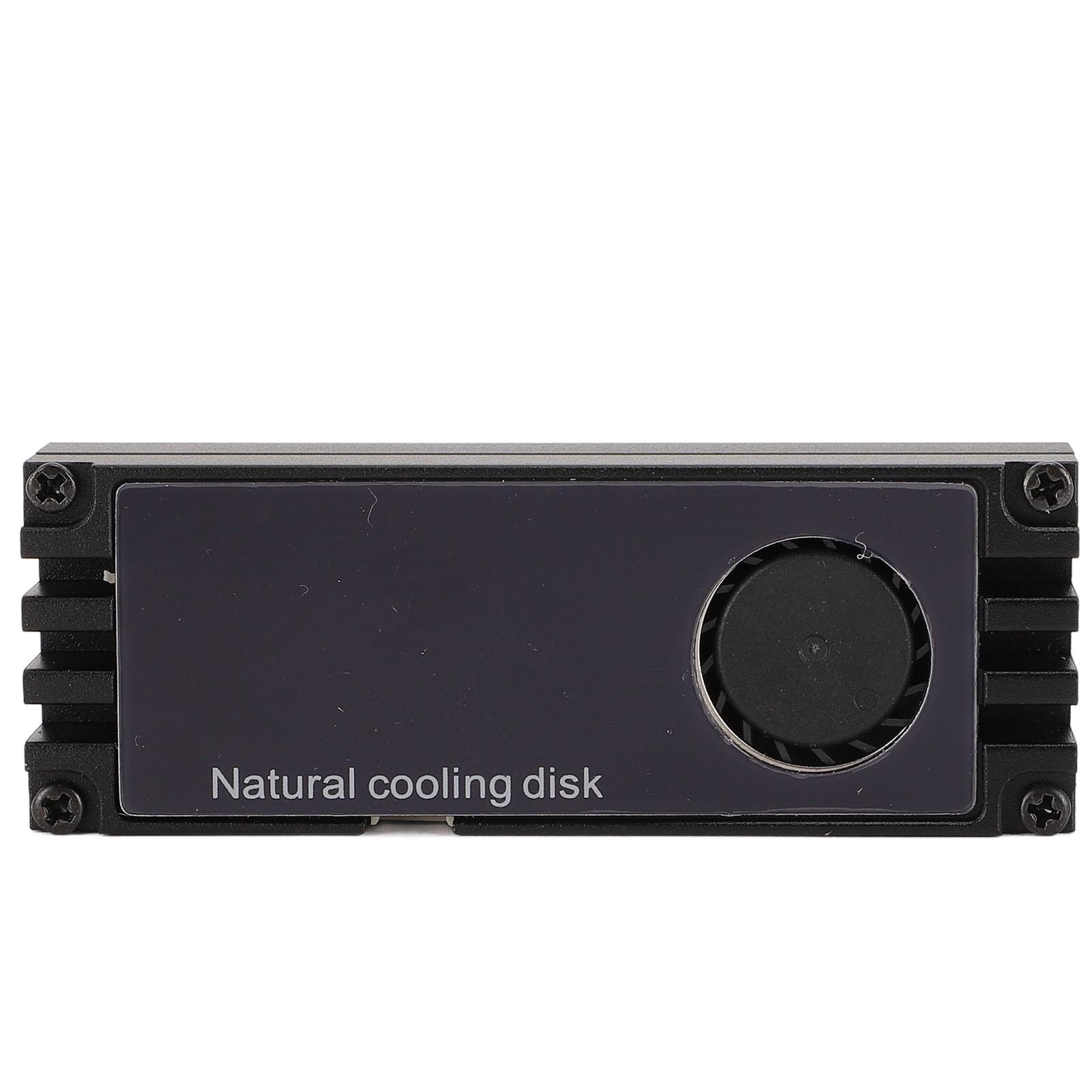 NVMe M.2 Heatsink Temperature Display Aluminum High Performance SSD Cooler with Dual Thermal Silicone Pads