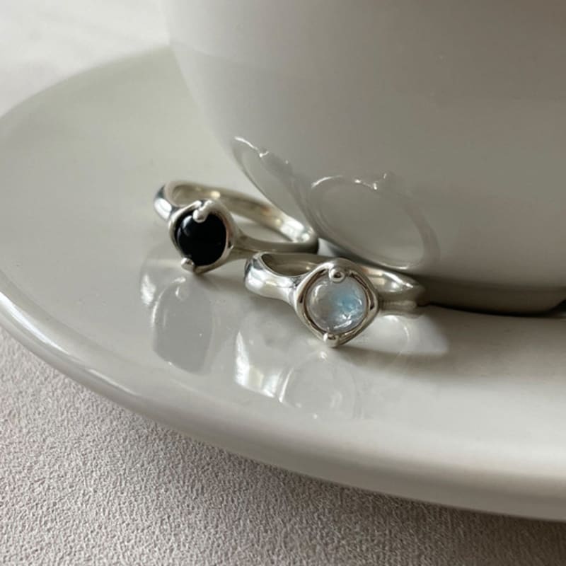 Melliv Silver Melting Round Ring_mvr14